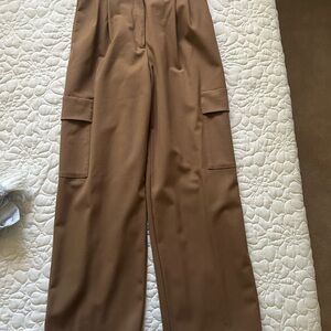 Babaton Brown Wide-Leg Women's Pants